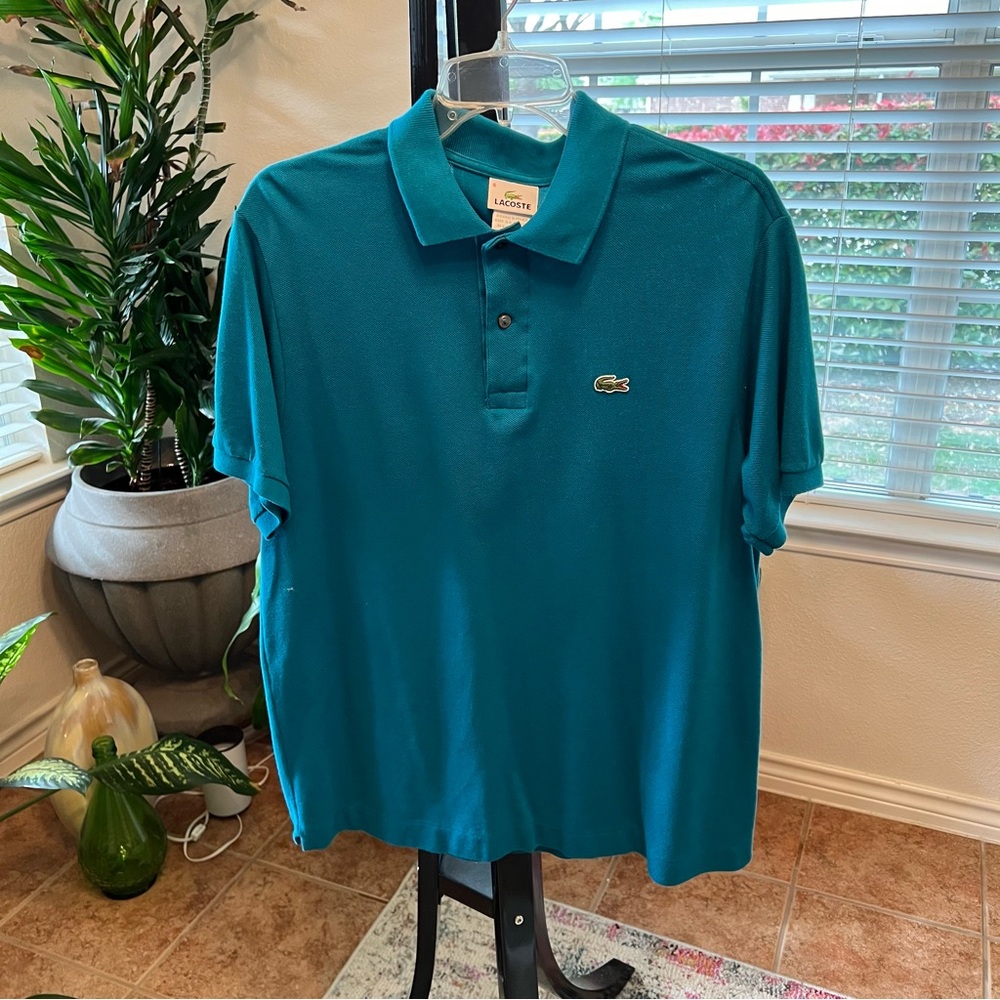 Men’s Lacoste Turquoise Polo Sz 6 (XL)